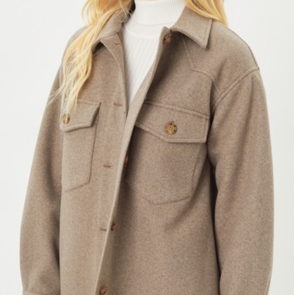 JQ Fleece Oversized Shacket - Picture 3 of 4